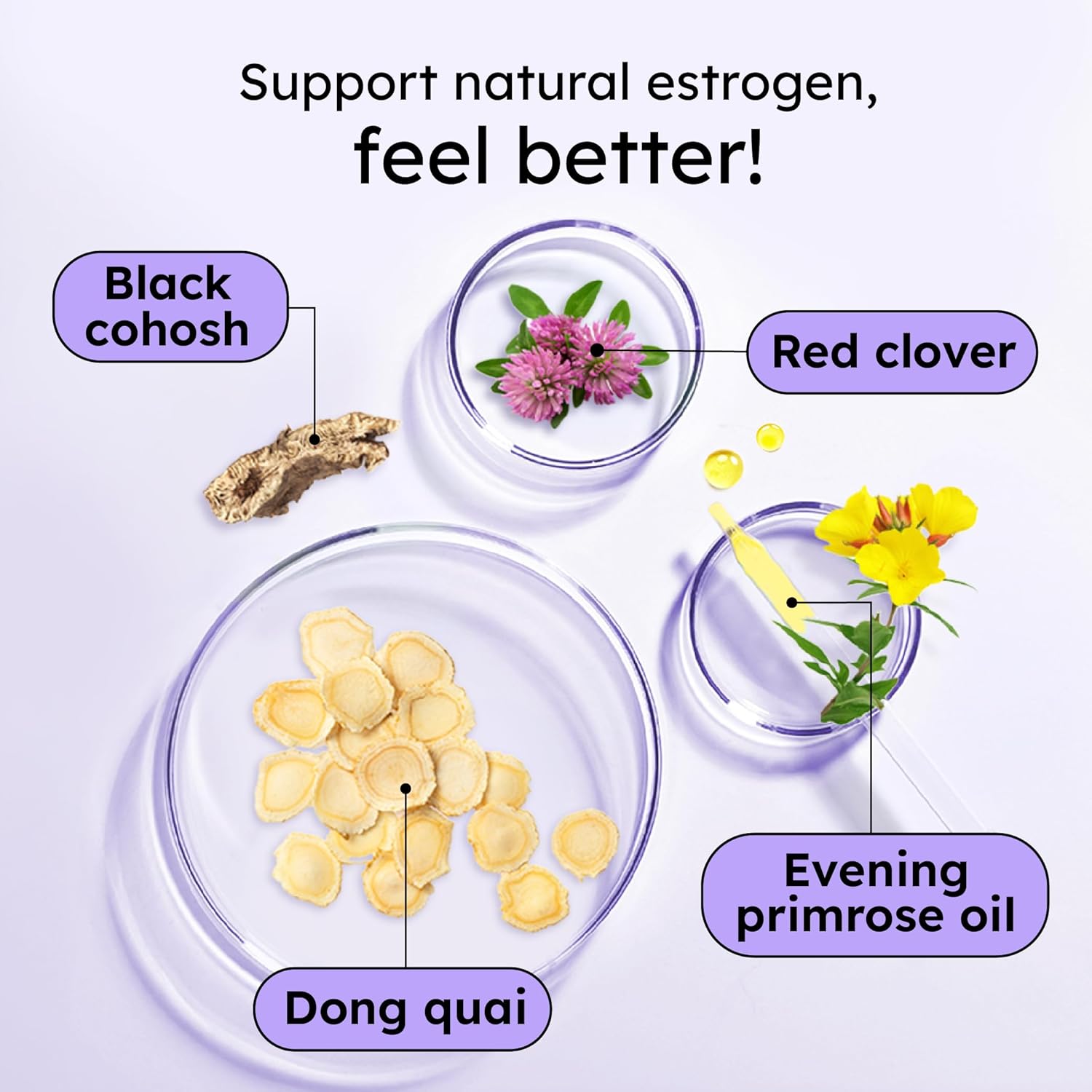 Proov - Boost Supplement for Women - Promotes Estrogen Production - Fertility & Menopausal Support for Women - Hormonal Balance - Evening Primrose Oil Red Clover, Dong Quai, Black Cohosh - 30 Capsules